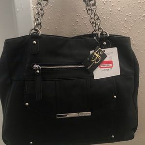 Makowsky black leather